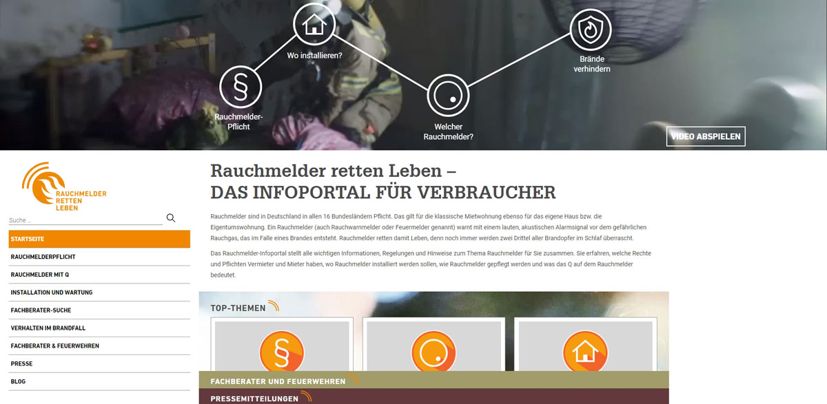 Rauchwarnmelder retten Leben